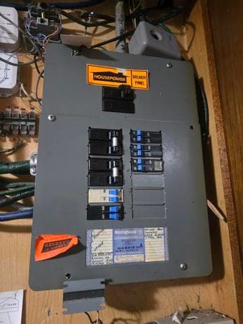 Upgraded 200 amp electrical panel installed in a Calgary home